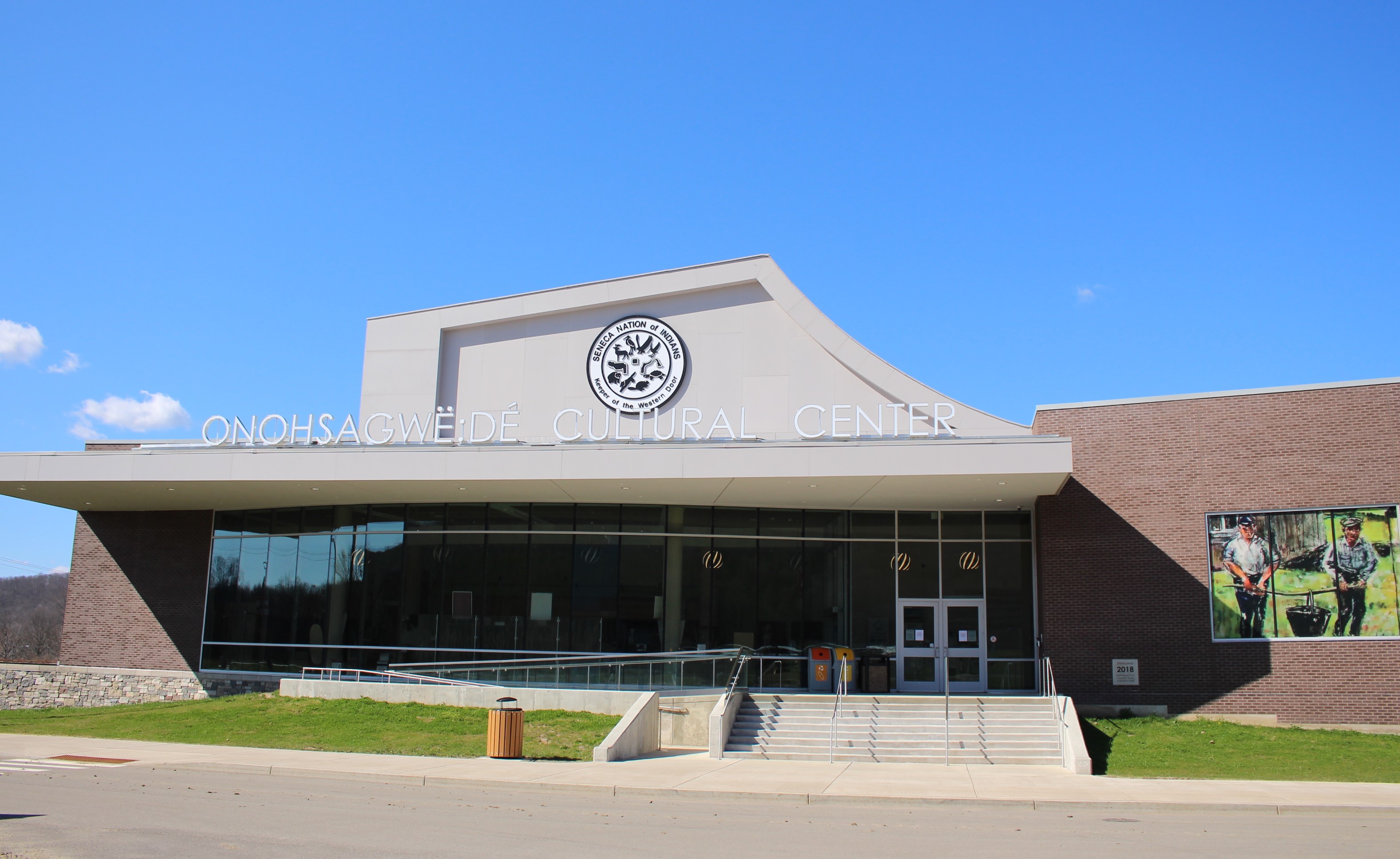 Front of Cultural Center & Seneca-Iroquois National Museum in Salamanca, NY