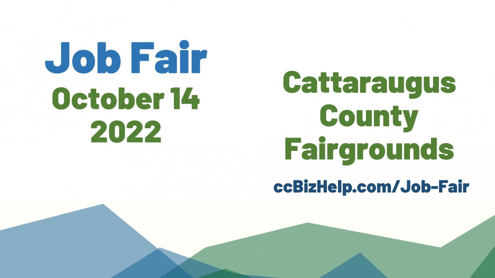 Job Fair October 14, 2022 at the Cattaraugus County Fairgrounds